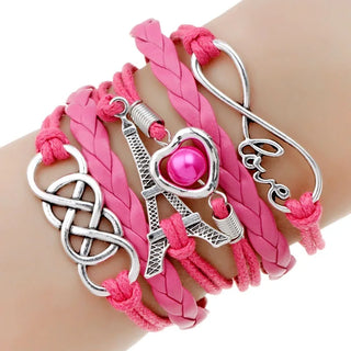 Bracelet multicouche infinie/love/tour effeil ICONIA - Milanoza