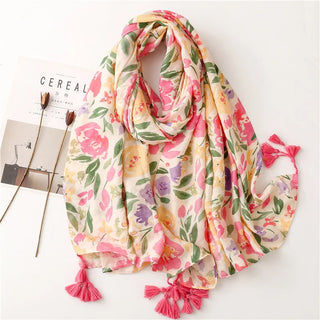 Foulard en Coton Femme Doux Idéal pour Toutes Saisons - Milanoza