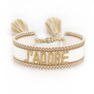 Découvrez le Bracelet J'ADORE - Élégance Tissée - Milanoza