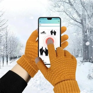 Gants Tactiles Tricotés pour Smartphones et Tablettes - Milanoza