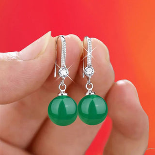 Boucles d'Oreilles Perles Pendantes Goutte d'Eau et Ronde Captivantes - Milanoza