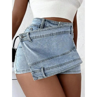 Jupe Short en Jean - Chic Urbain Réinventé - Milanoza