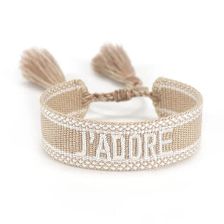 Découvrez le Bracelet J'ADORE - Élégance Tissée - Milanoza