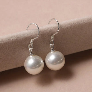 Boucles d'Oreilles Perles Pendantes Goutte d'Eau et Ronde Captivantes - Milanoza