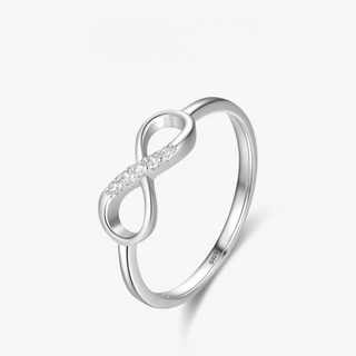 Bague en Argent Sterling avec Zirconium - Éclat d'Infini - Milanoza