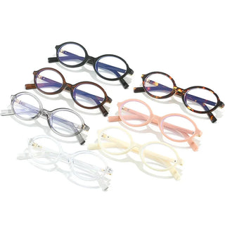 Collection de lunettes anti-lumière bleue ovales et petites en différentes couleurs - Milanoza