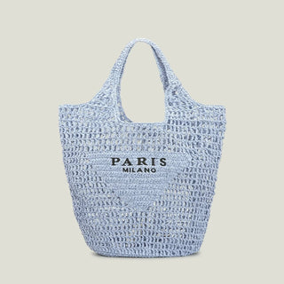 Sac Fourre-Tout Tendance en Paille "PARIS MILANO" - Milanoza