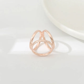 Bague de Foulard avec Design Entrelacé Élégant - Milanoza